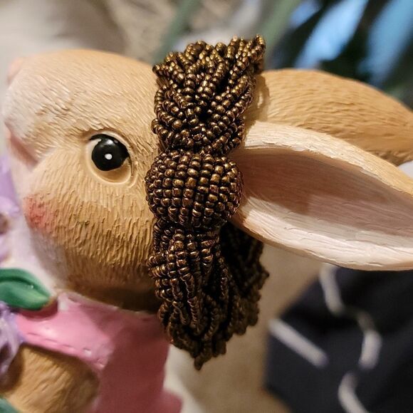 Seed Braided Brass color Bracelet - Picture 1 of 2